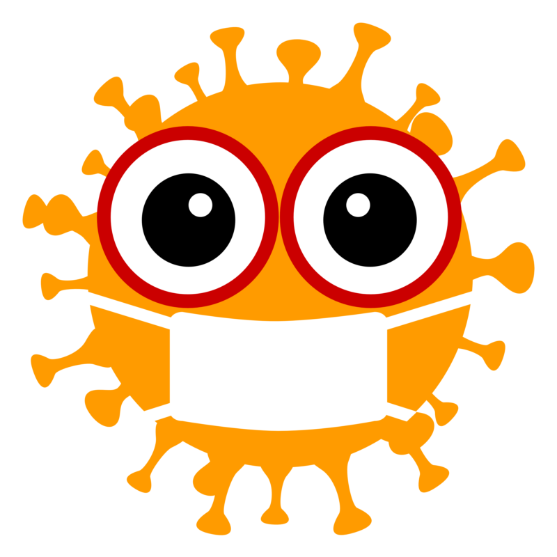 Free image download: Coronavirus, yellow, orange, mouthguard mask, cropped, #00007