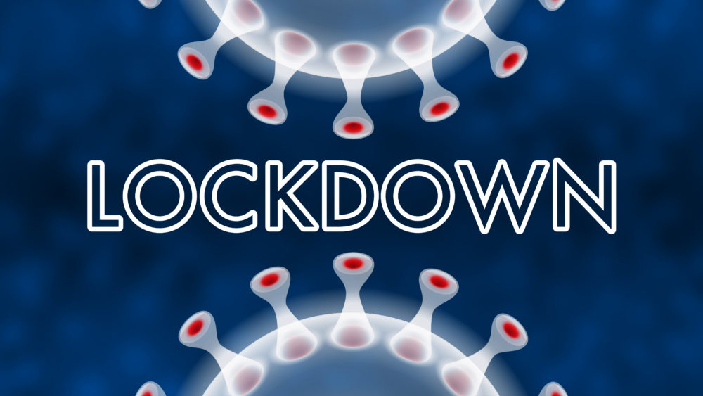 Free image download: Coronavirus, white, blue, labeled lockdown, #000101