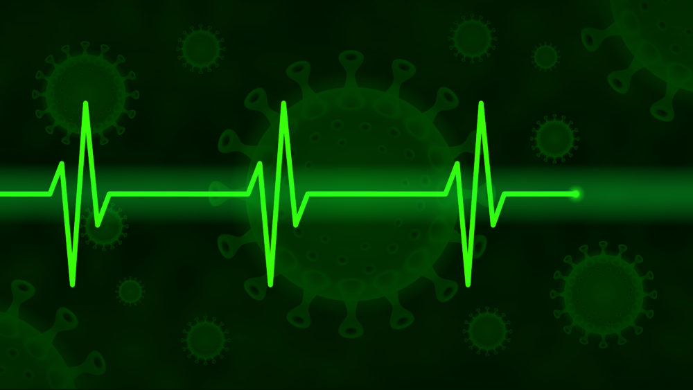 Free image download: Coronavirus, green, Electrocardiogram, ECG, EKG, Health, #000111