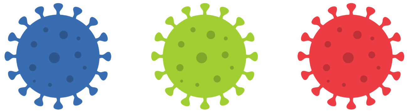 Free image from iXimus.de: Coronavirus, red, blue, green, #0000134